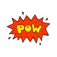 cartoon comic book pow symbol