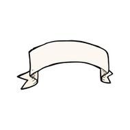 cartoon tattoo scroll banner N7