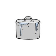 cartoon bubbling pan N2