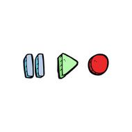 cartoon playback symbols N2