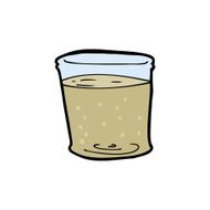 cartoon whiskey glass N4
