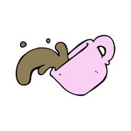cartoon spilled coffee N2