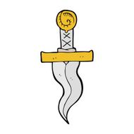 Cartoon Dagger N6