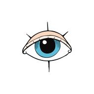cartoon tattoo eye symbol N2