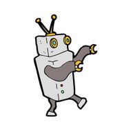 Cartoon Robot N14