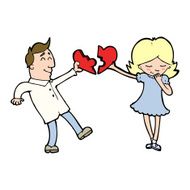 cartoon couple in love N5