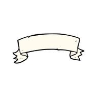 cartoon tattoo scroll banner N10