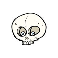 cartoon funny skull N2