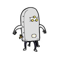 cartoon funny robot N4