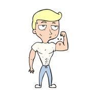 cartoon gym man