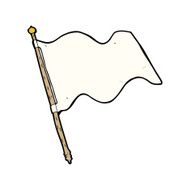 Cartoon White Flag N4