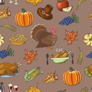 Thanksgiving seamless pattern