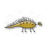 Dinosaur funny sketch for your design N2