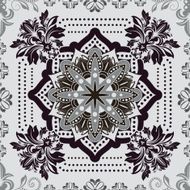 Floral ethnic background ornamental wallpaper