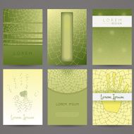 Set of vector design templates Brochures in random colorful style N233