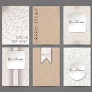 Set of vector design templates Brochures in random colorful style N235