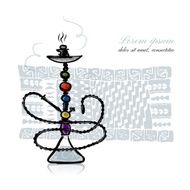 Hookah sketch for your design