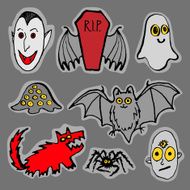 Funny Halloween monsters