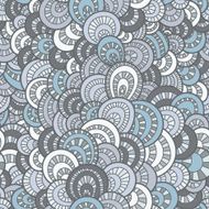 Vector seamless background of overlapping circles