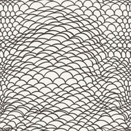 Vector seamless line doodle pattern