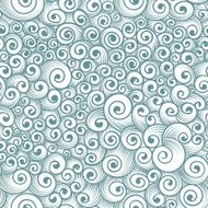 Vector seamless pattern of chaotic curls