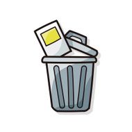 trash can doodle