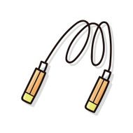 Rope skipping doodle