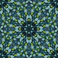 Vector Seamless Colored Ornate Pattern N2