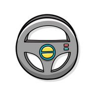 Steering wheel doodle