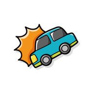 car accident doodle