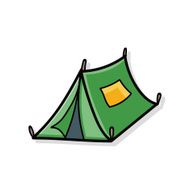 tent doodle