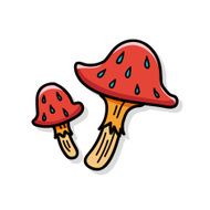 mushroom doodle