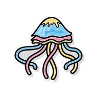 sea animal jellyfish doodle