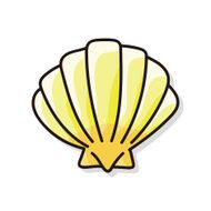 sea animal shell doodle N2