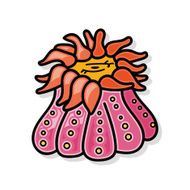 sea animal Anemones doodle
