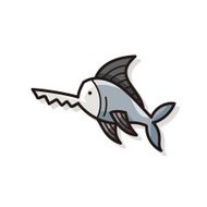 sea animal shark doodle N2