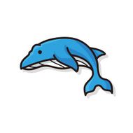 sea animal whale doodle N3