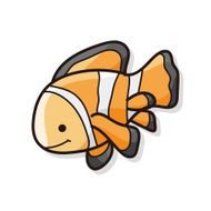 sea animal fish doodle N4