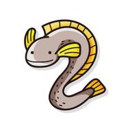 sea animal Eel doodle