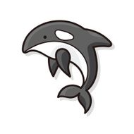 sea animal whale doodle N4
