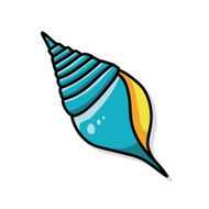 sea animal shell doodle N5
