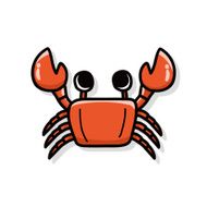 sea animal crab doodle N2