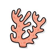sea animal coral doodle