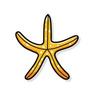 sea animal starfish doodle N2