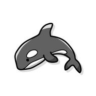 sea animal whale doodle N5