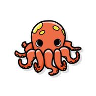 sea animal octopus doodle N2