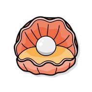 sea animal shell doodle N6
