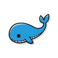 sea animal whale doodle N6