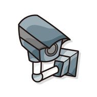 Surveillance cameras doodle N3