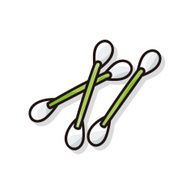 Cotton swabs doodle